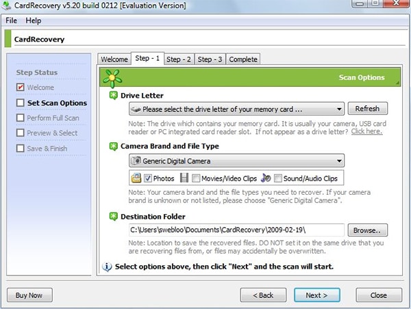 card recovery software