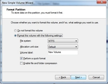 windows 7 create partition
