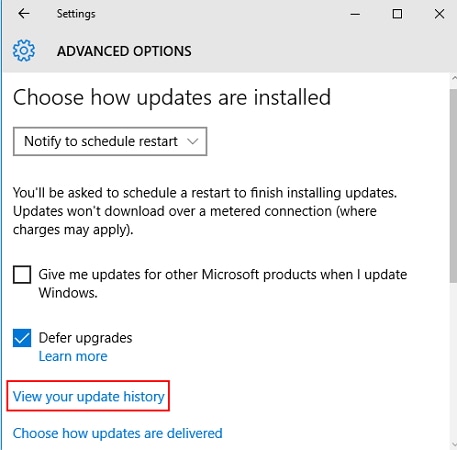  eliminar archivos de Windows update en el panel de control