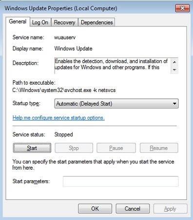 elimina i file di Windows Update utilizzando Windows Explorer