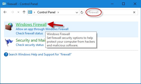 enable windows firewall