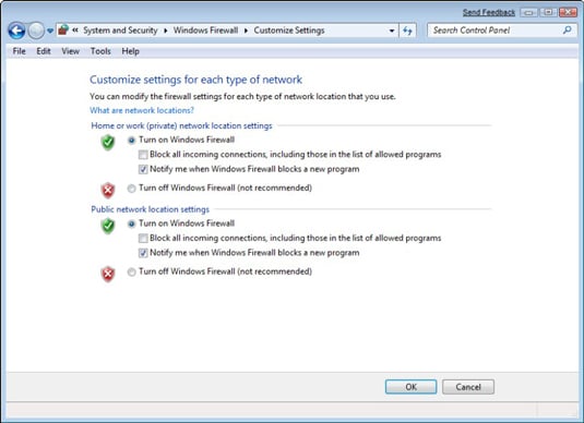 enable windows computer firewall