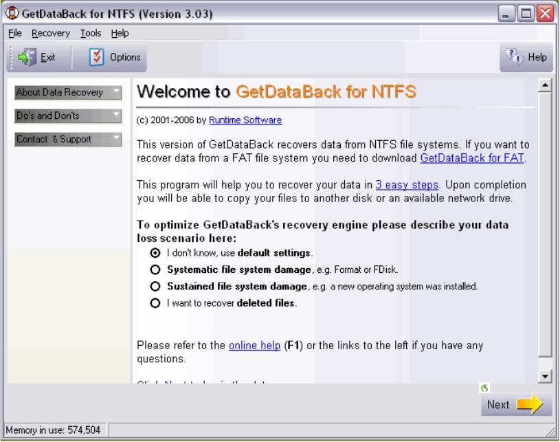 GetDataBack