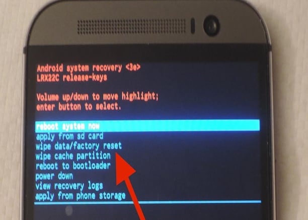 reboot into stock recovery on HTC