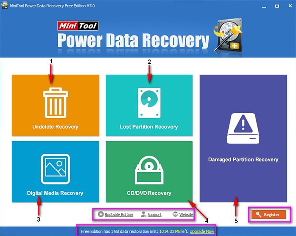 MiniTool Partition Recovery Free