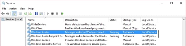 fix no sound on windows error