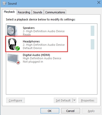 no sound through headphone error fixed