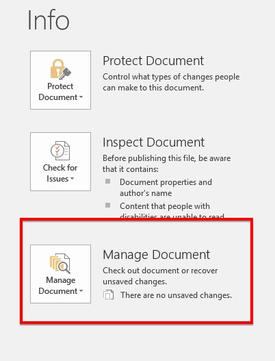 Open Office Document Recovery