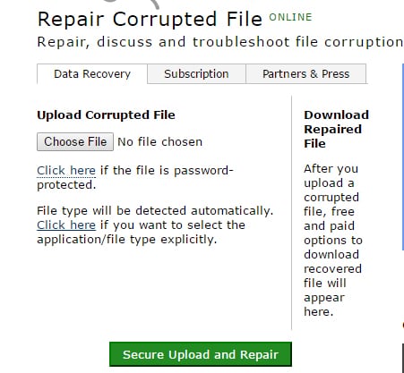 repair corrupted file