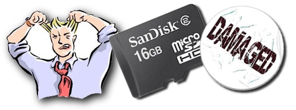 micro sd card not working