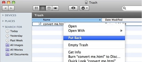restauration des fichiers effaces sur mac