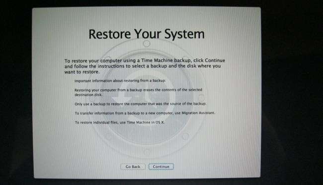 mac time machine restore on new computer