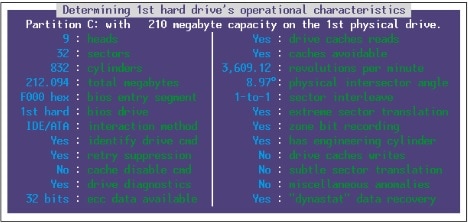 show drive information