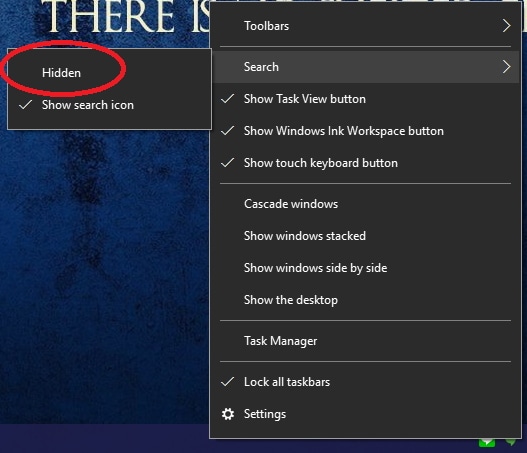 customize the taskbar in Windows 10