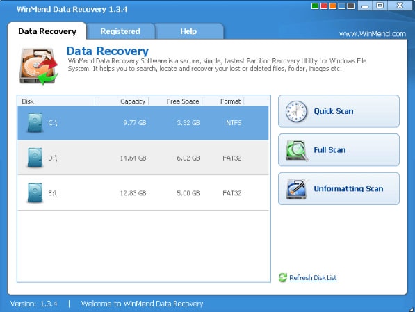 run winmend data recovery