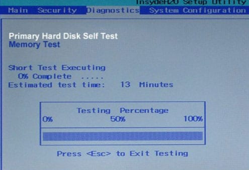 test your hard disk