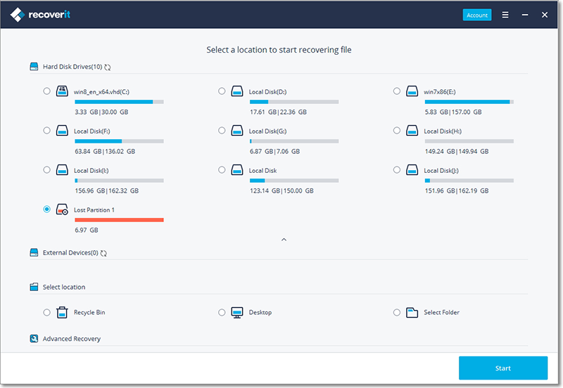 recover a Thunderbolt External Hard Drive