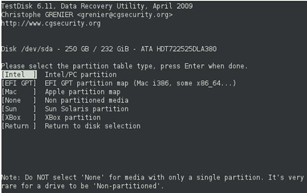 how to recover deleted partition data