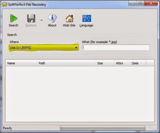 SoftPerfect File Recovery : rescue and restore accidentally