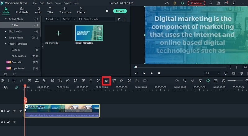 create keyframes in clips in filmora