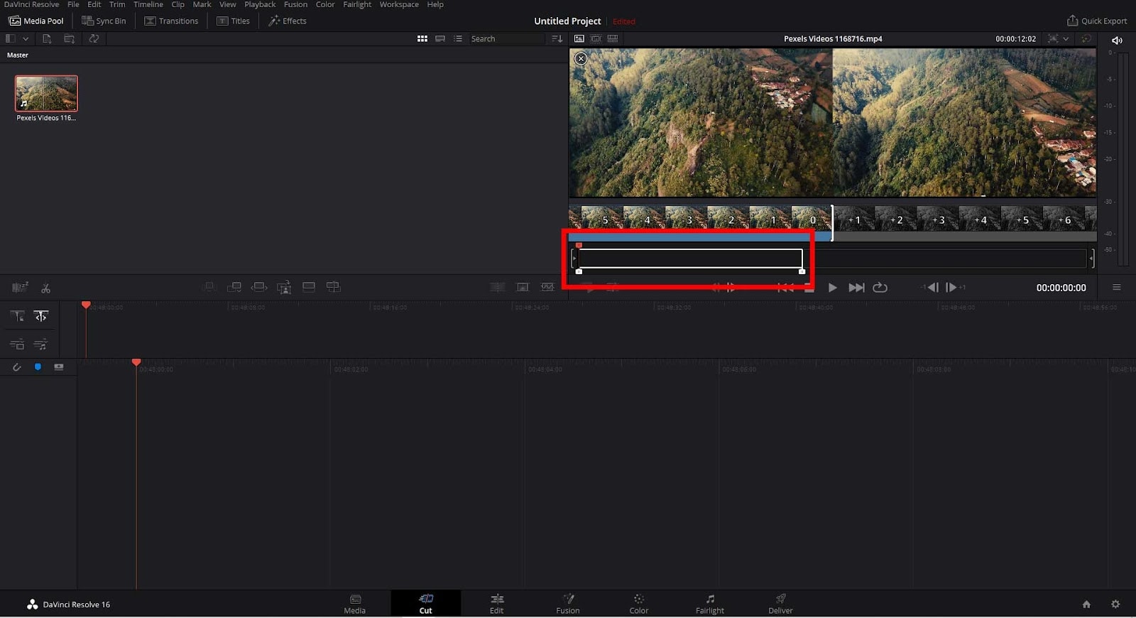 cut videos in davinci resolve