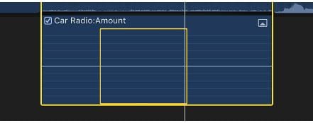 select the audio animation area