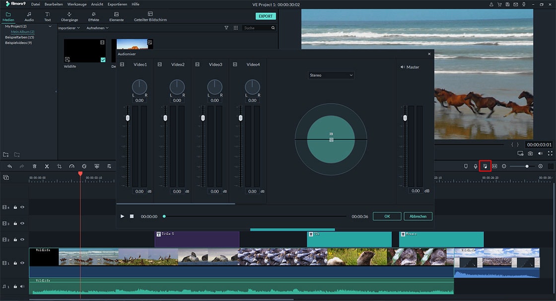 audiodatei mit musikmix-software mischen