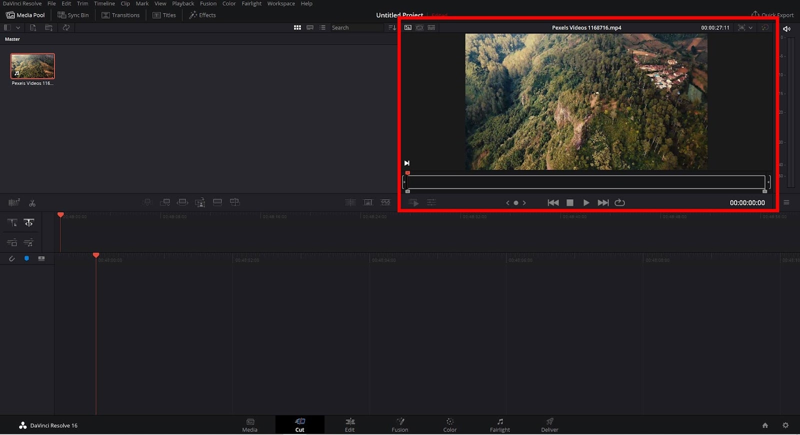 cut videos in davinci resolve