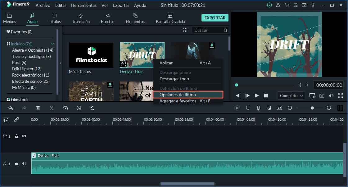 adjust video clips to the music beat