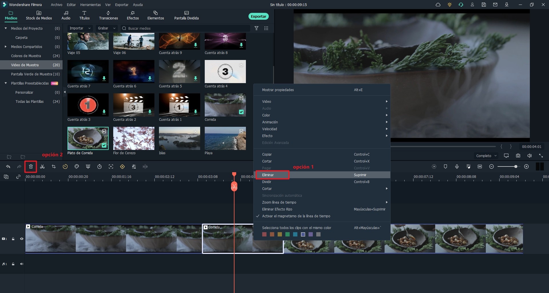 dividir, girar o recortar videos