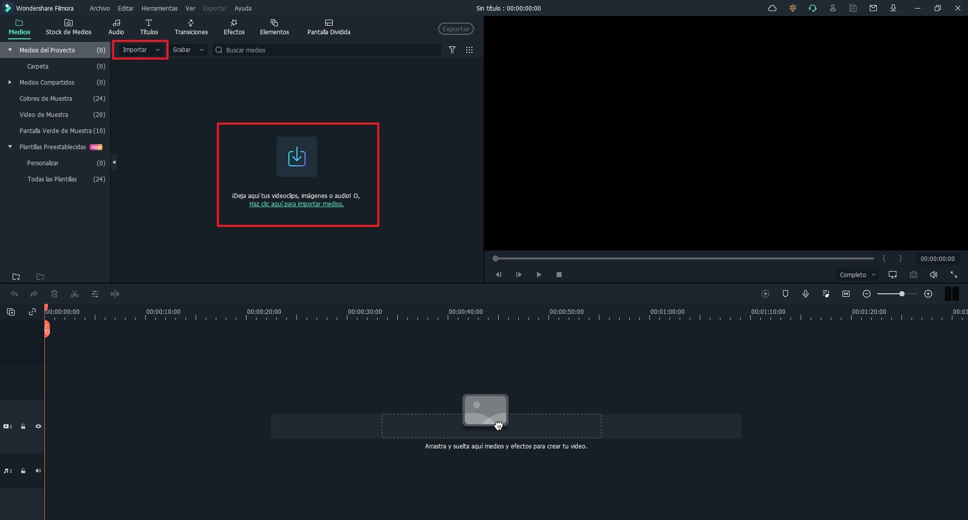 importar video a filmora video editor