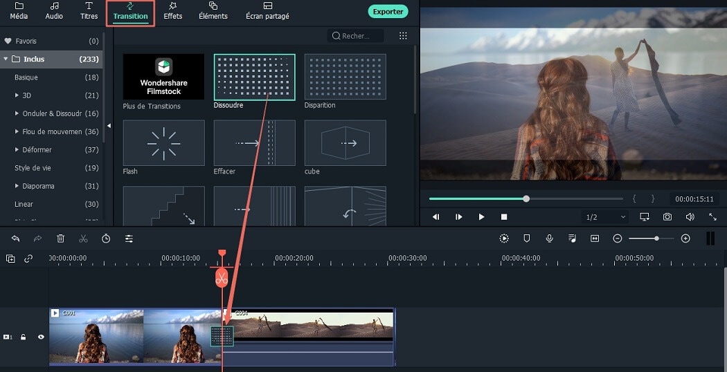 éditer des vidéos avec filmora video editor