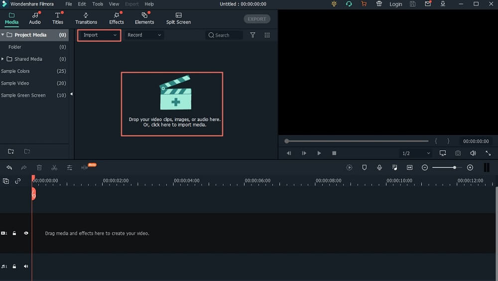 import video into media library