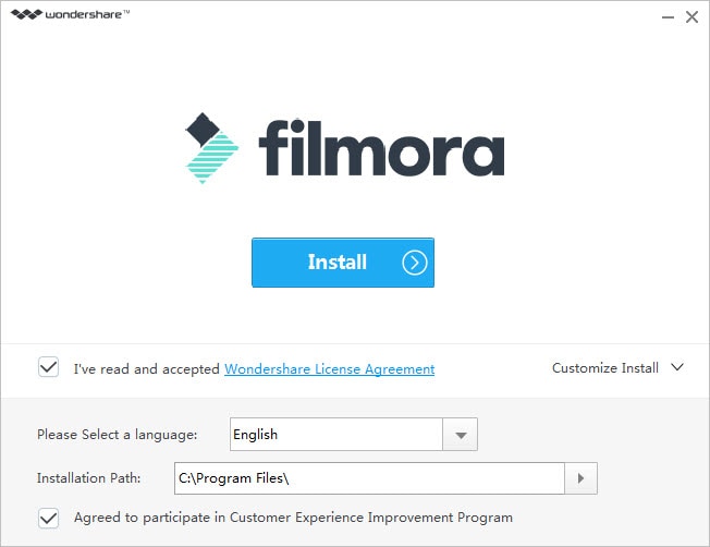 install filmora