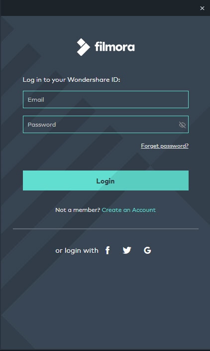 create a wondershare id