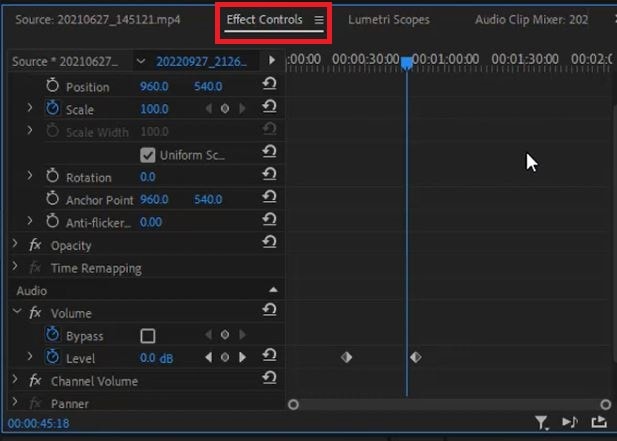 effects control to remove keyframes