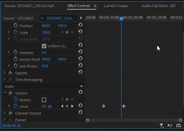 delete keyframes in premiere pro