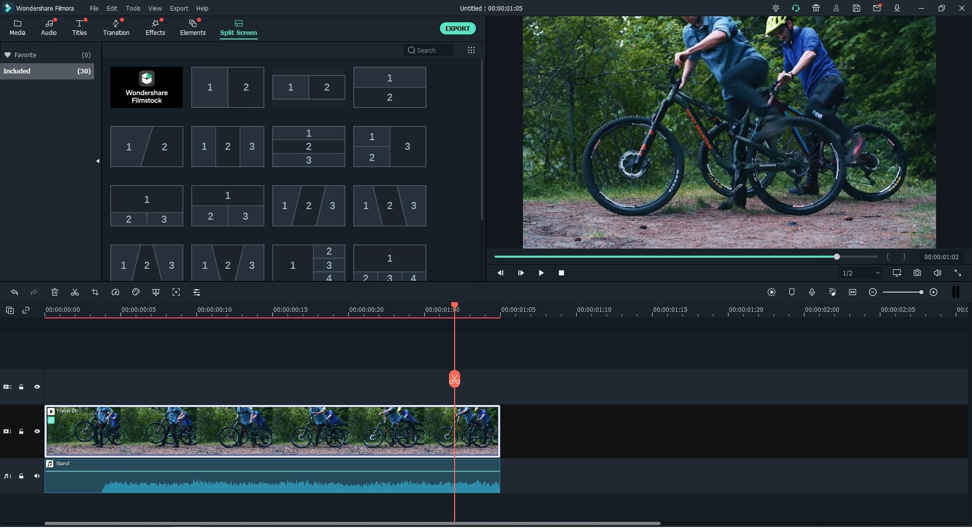 split screen video editor