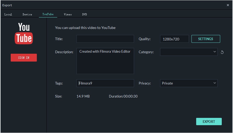 choose target output format