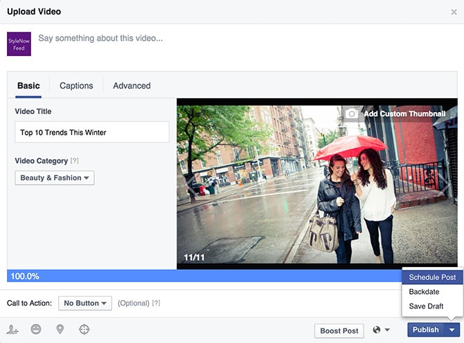 how to crop a video on facebook