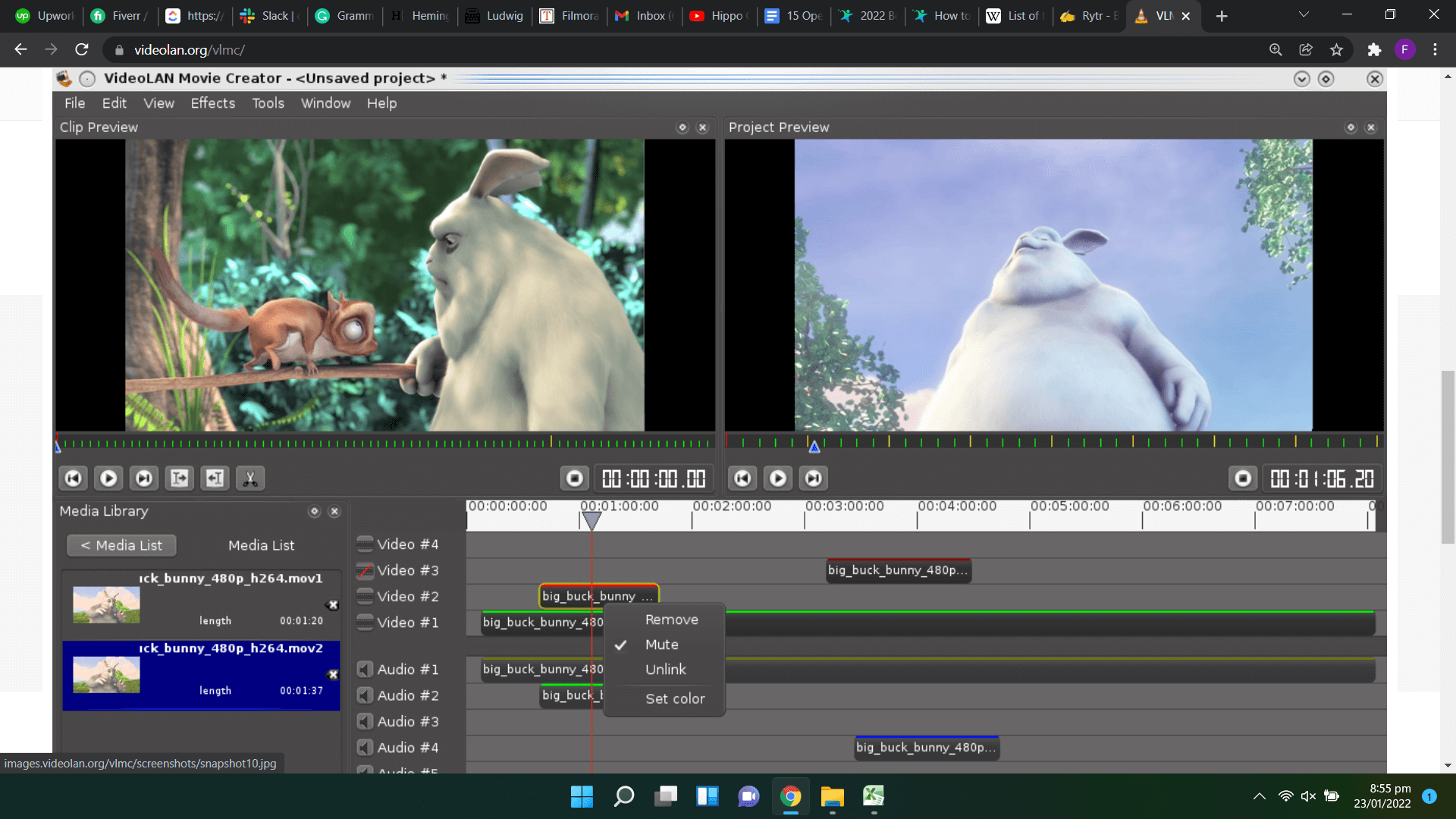 VMC open source video editor