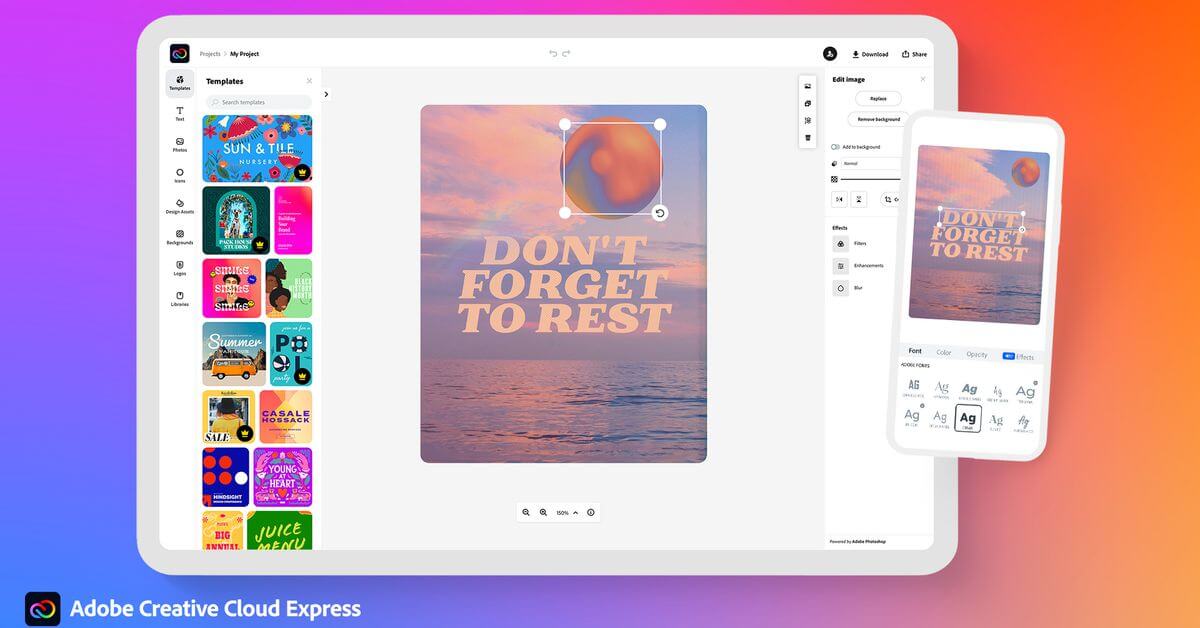 adobe creative cloud express video enhancer