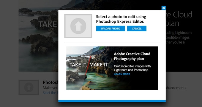 Adobe Photoshop Express Editor