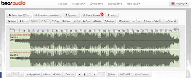 audio files editing online