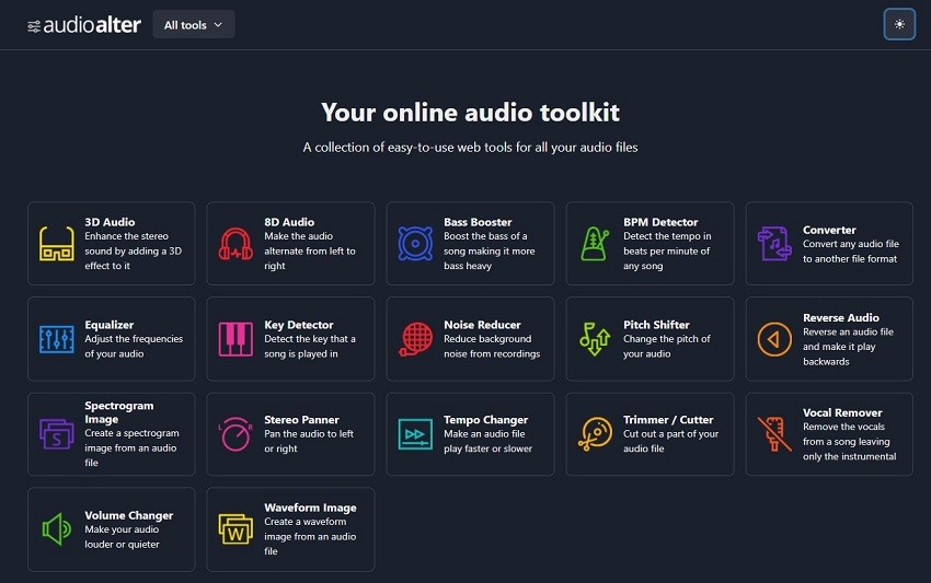 audioalter for enhancing audio track