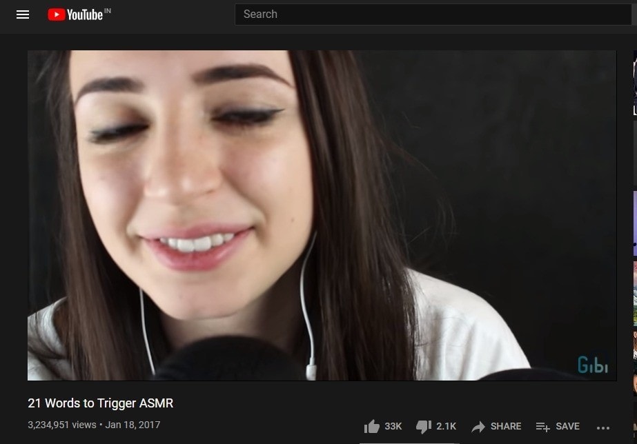 Most viewed asmr discount video