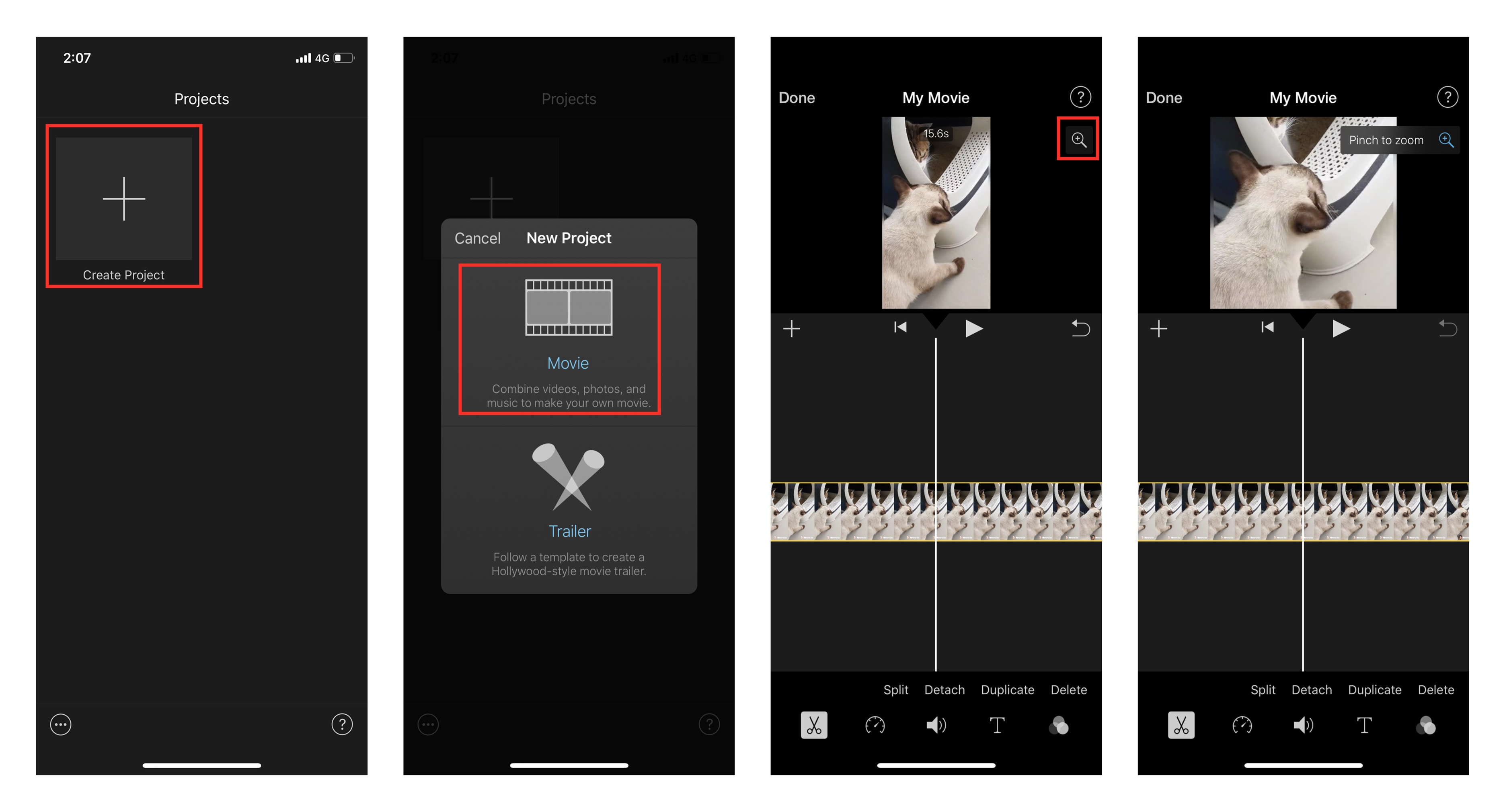 change aspect ratio on imovie iphone