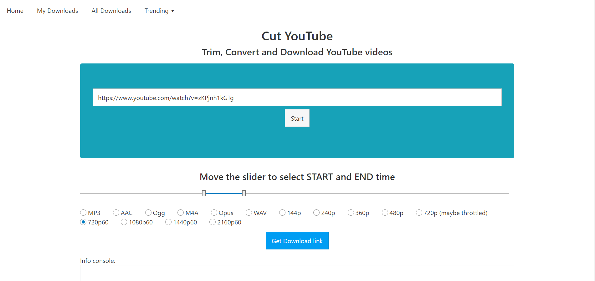 cut video into cut youtube video