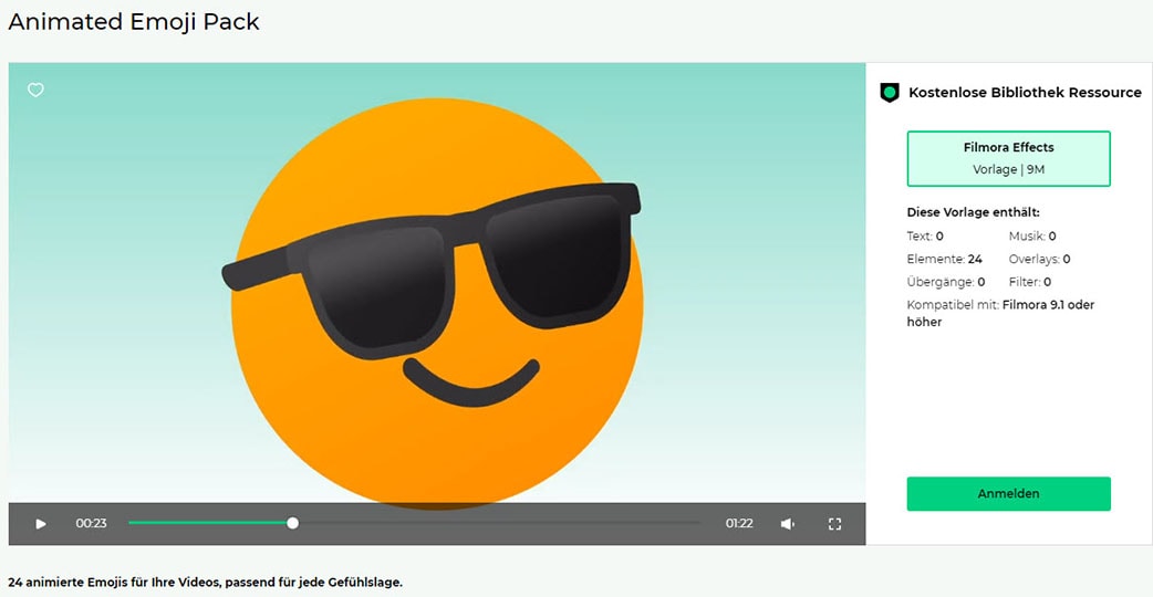 video mit emoji exportieren