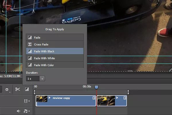 add transitions to video